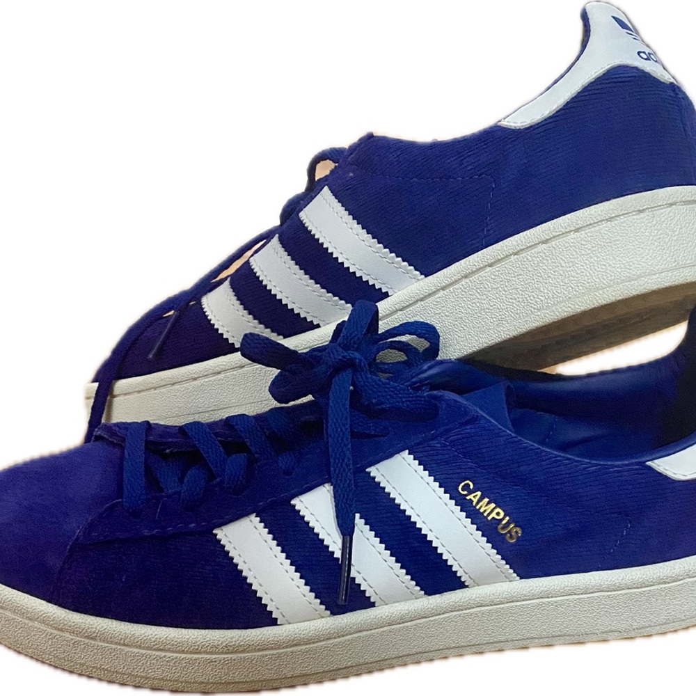 Adidas Campus Royal Blue and White Shoes